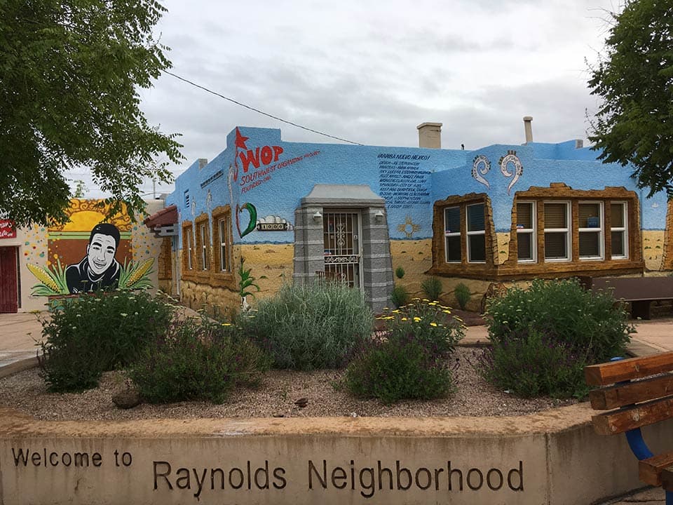 Entrance to Raynolds Addition at 10th & Park